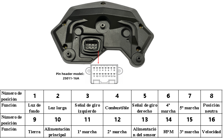digital tablero para moto velocimetro tacometro for（Yamaha FZ16、FZV1、200cc Tryker Trike Scooter Gas Moped、Romet rxc 125、yamaha fazer 150）