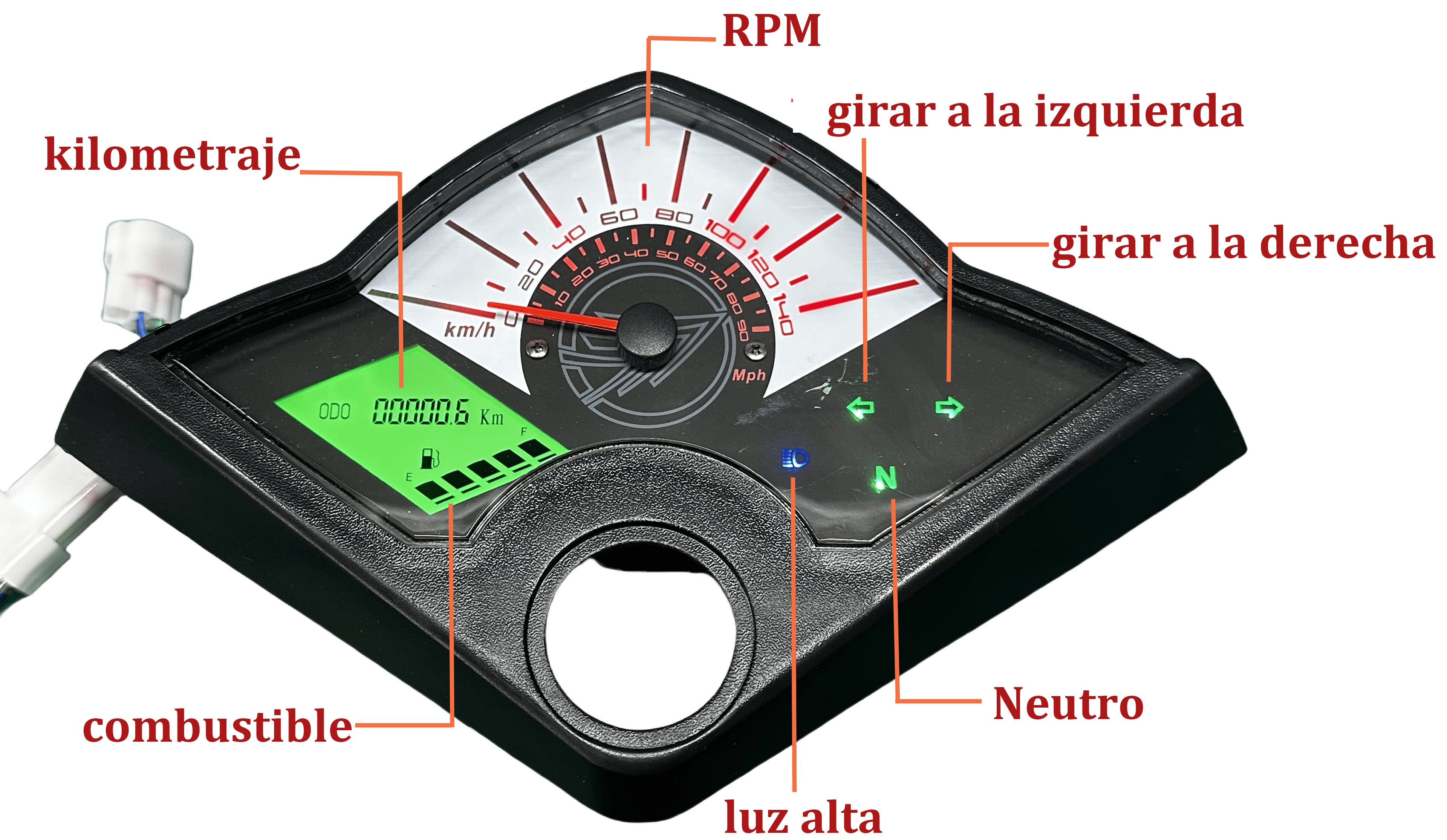 digital tablero para moto velocimetro tacometro for（KEEWAY TX200、Keeway TXM 125 150 200、Keeway TX 125 200）