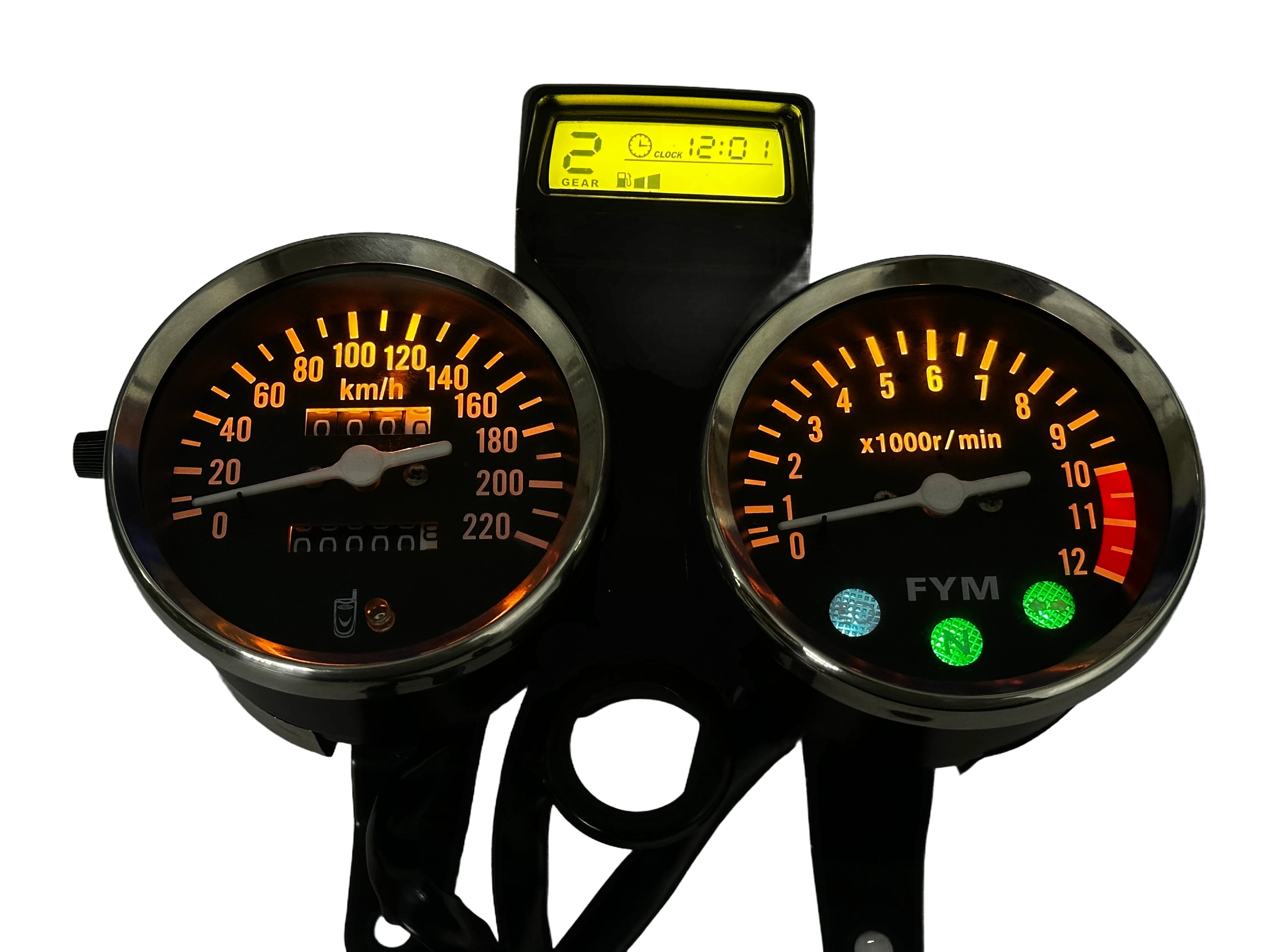 digital tablero para moto velocimetro tacometro for（Suzuki GN 125,Suzuki intruder 125 ED,suzuki gn125 cafe racer、CG125、Cruiser 200、Lifan LF125）