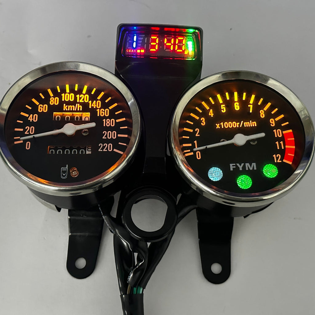 digital tablero para moto velocimetro tacometro for（Suzuki GN 125,Suzuki intruder 125 ED,suzuki gn125 cafe racer、Cruiser 200、CG125）
