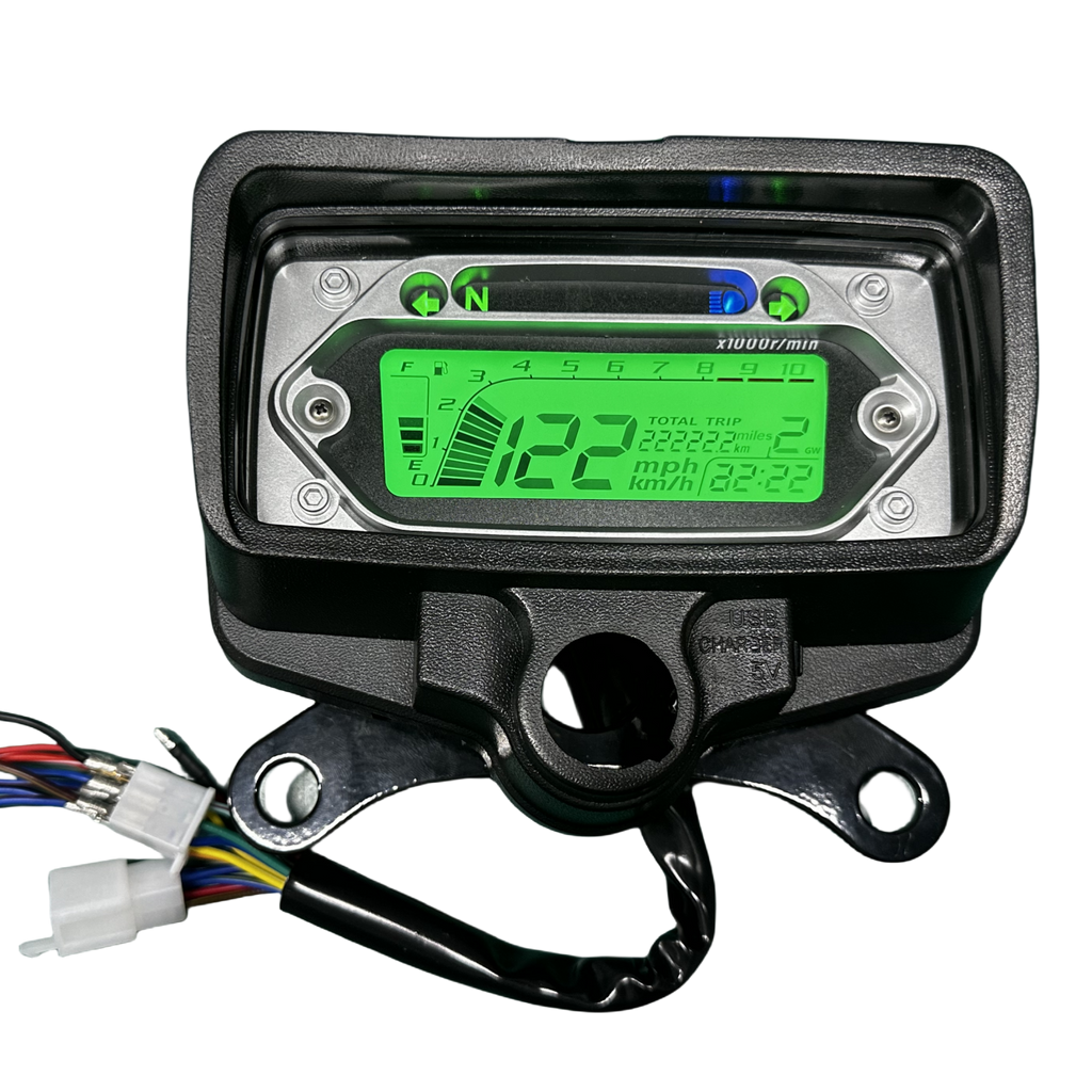 digital tablero para moto velocimetro tacometro for（CG125 （Honda CG125、Honda TMX125、  RUSI Macho Tc 125/150、Skygo Prince 125）、Velocímetro Italika Ex125 Forza 125 Ft125）