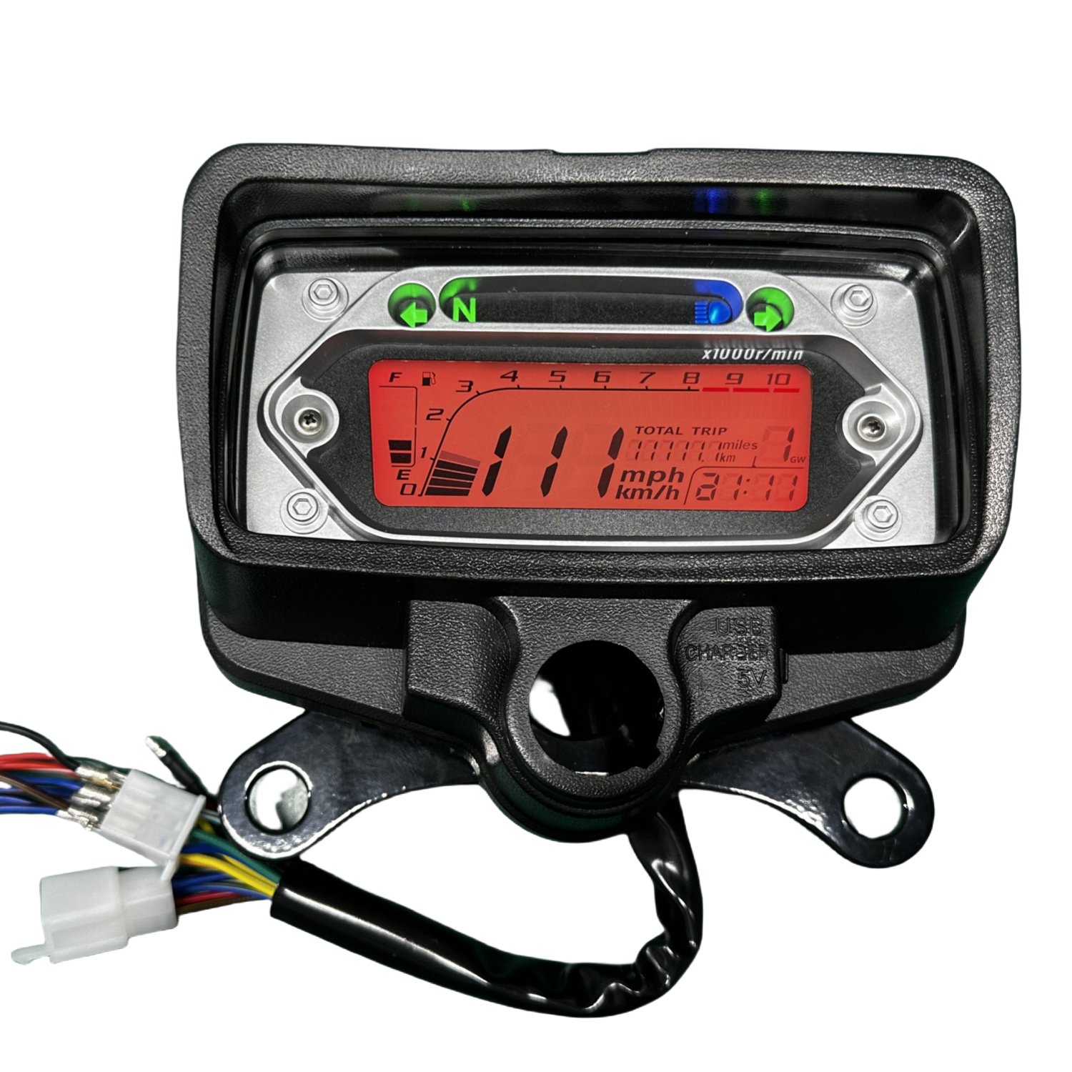 digital tablero para moto velocimetro tacometro for（CG125 （Honda CG125、Honda TMX125、  RUSI Macho Tc 125/150、Skygo Prince 125）、Velocímetro Italika Ex125 Forza 125 Ft125）