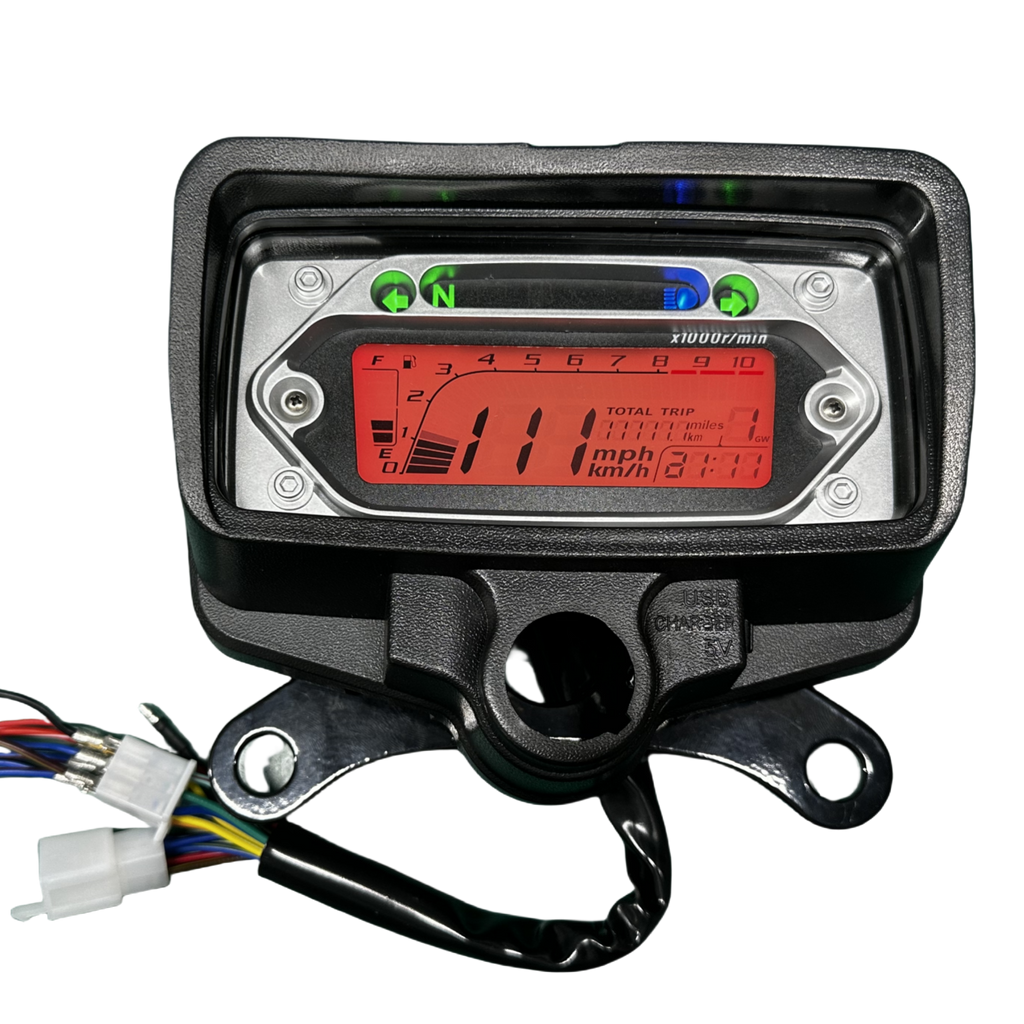 digital tablero para moto velocimetro tacometro for（CG125 （Honda CG125、Honda TMX125、  RUSI Macho Tc 125/150、Skygo Prince 125）、Velocímetro Italika Ex125 Forza 125 Ft125）