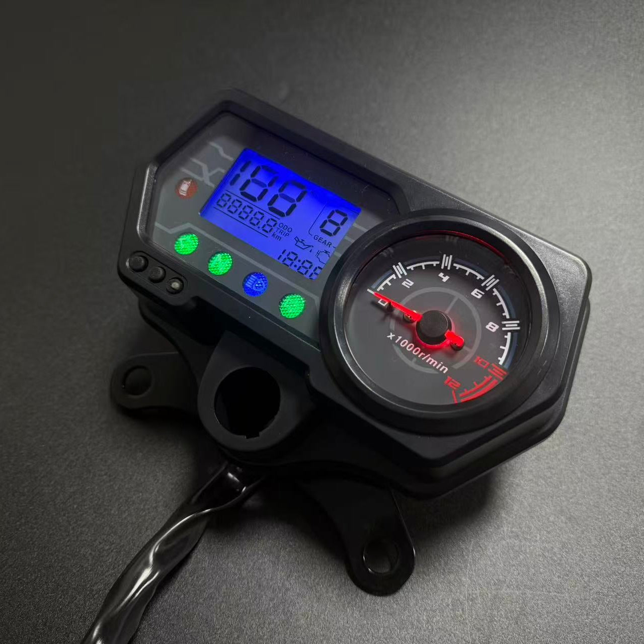 digital tablero para moto velocimetro tacometro for（CG125 （Honda CG125、Honda TMX125、  RUSI Macho Tc 125/150、Skygo 125 ）Bera SBR150、AVA150）