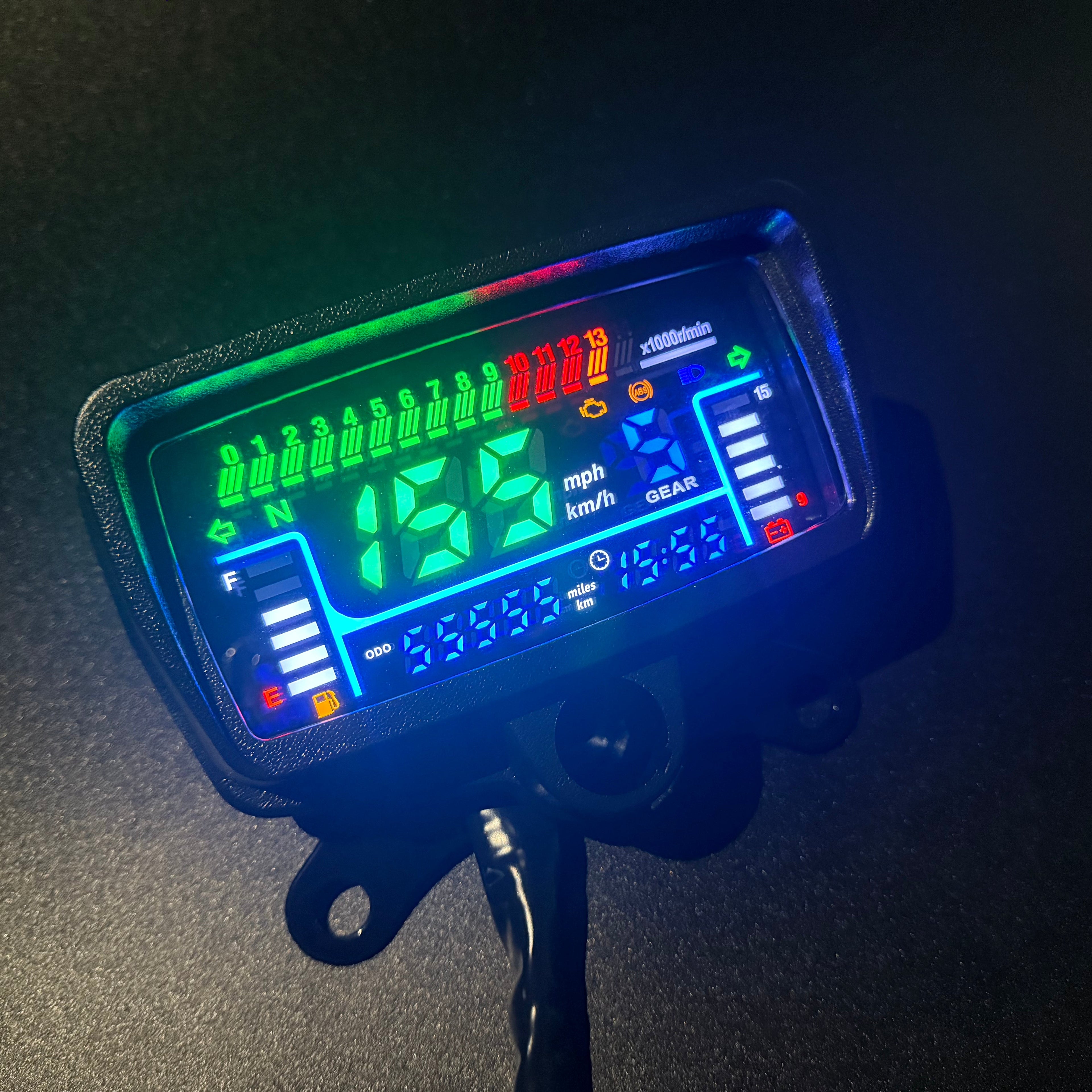 digital tablero para moto velocimetro tacometro for （CG125 （Honda CG125、Honda TMX125、  RUSI Macho Tc 125/150、Skygo Prince 125 ）Honda TMX125 Alpha、Velocímetro Italika Ex125 Forza 125 Ft125）