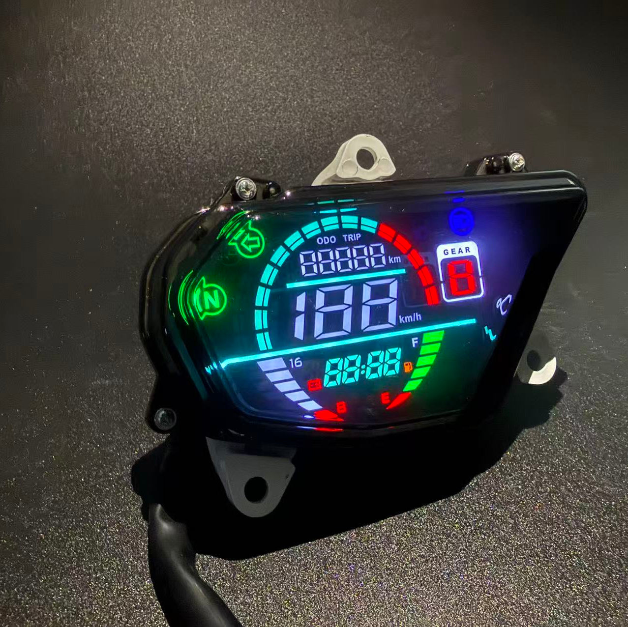 digital tablero para moto velocimetro tacometro for（Honda POP110i）