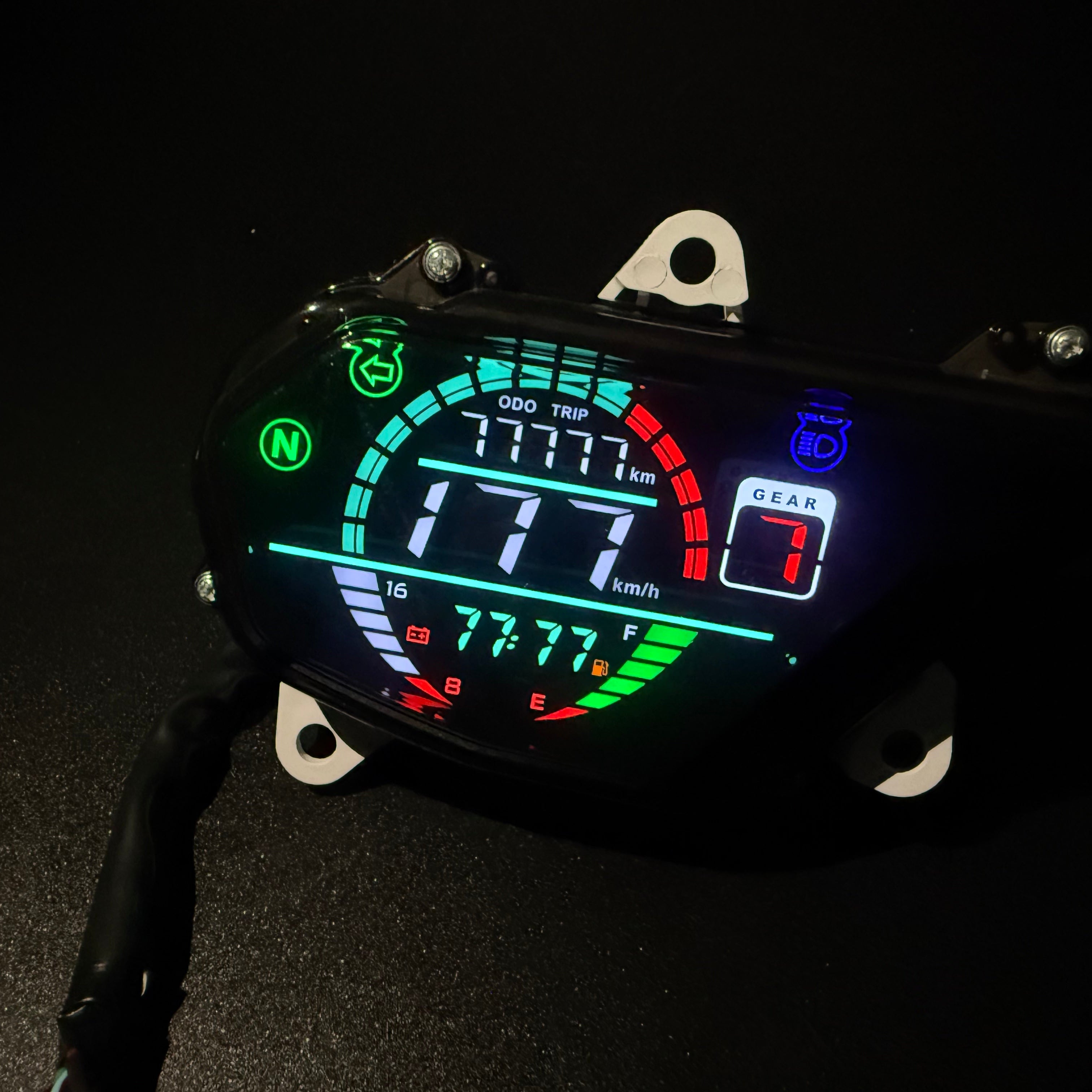 digital tablero para moto velocimetro tacometro for（Honda POP110i）