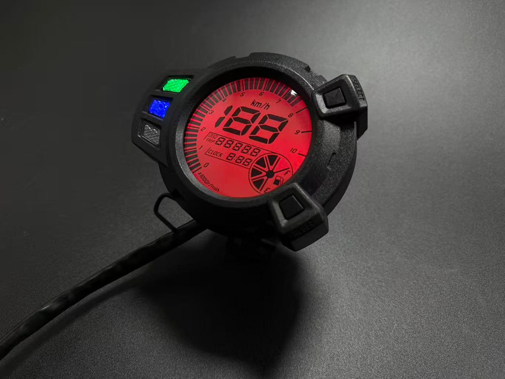 universal digital tablero para moto velocimetro tacometro for（Yamaha Zuma125、BWS125、YW125，Kymco Agility 125、XBWS 125，Cross 2.0 125 ccm rot，DUCONDA DUX 150，speedo/Digitalmeter KTC xride (TTX) di fino fi 115）