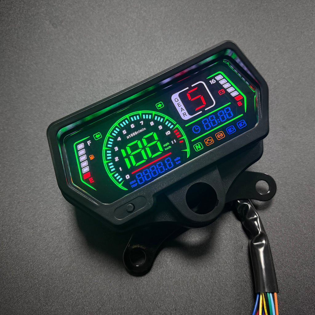 digital tablero para moto velocimetro tacometro for（CG125 （Honda CG125、Honda TMX125、  RUSI Macho Tc 125/150、Skygo 125 ）、HONDA TMX ALPHA 125、escuda EM 200、AVA150、Bera SBR150）