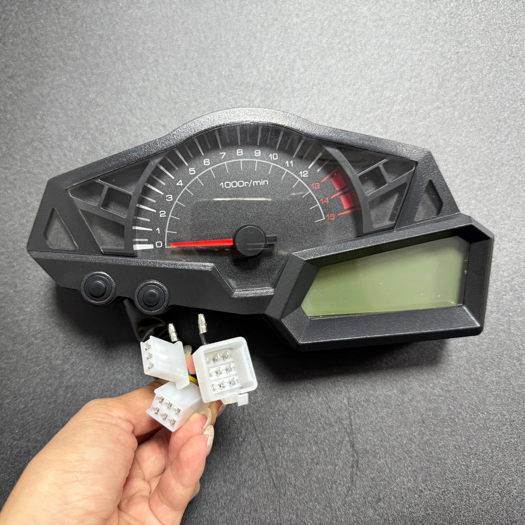 digital tablero para moto velocimetro tacometro for（kawasaki ninja 250 fi/ z250/ 250fi 2 silinder/ 4tak 2013 2014 2015 /300 /Z300 Dragon 200cc）
