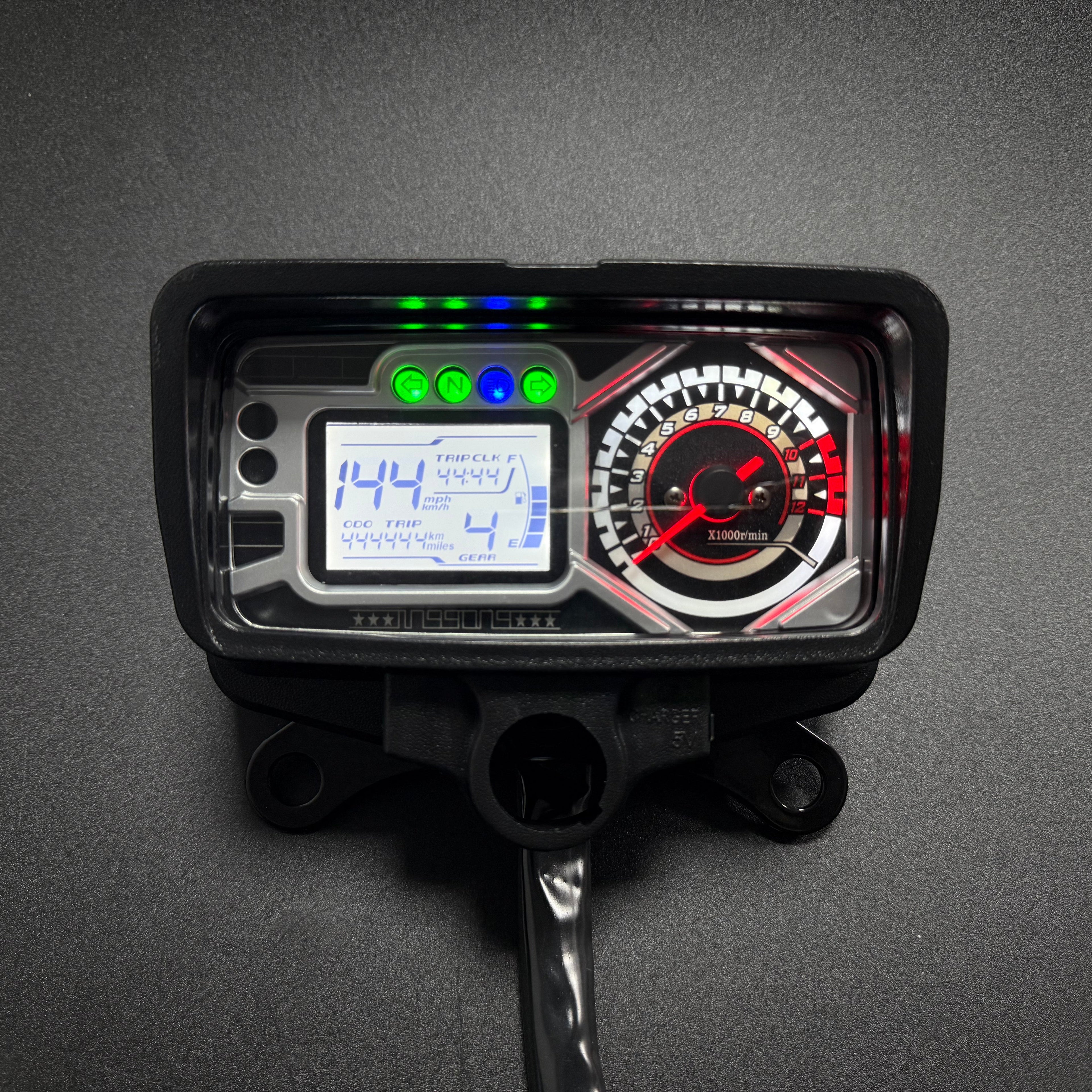 digital tablero para moto velocimetro tacometro for（Honda CG125、Honda TMX125、  RUSI Macho Tc 125/150、Skygo Prince 125、Italika Ex125 Forza 125 Ft125）