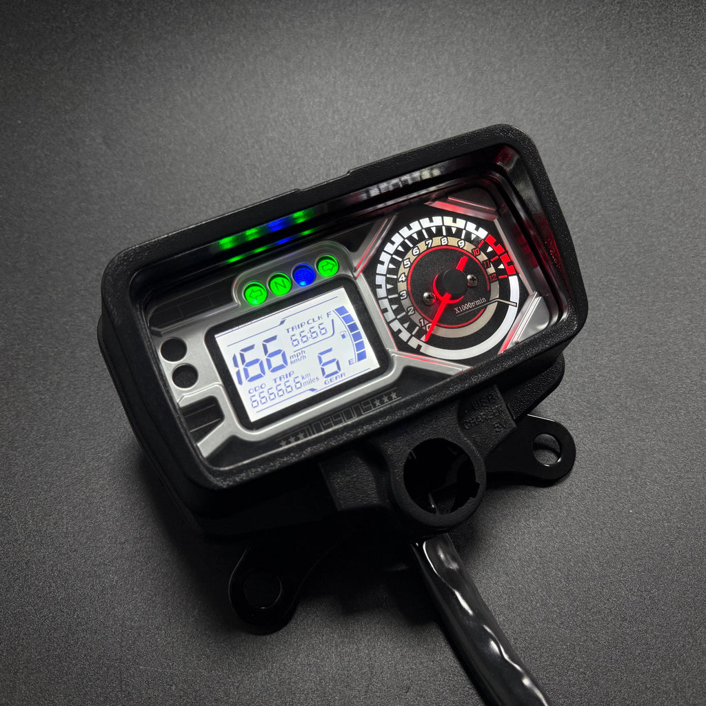 digital tablero para moto velocimetro tacometro for（Honda CG125、Honda TMX125、  RUSI Macho Tc 125/150、Skygo Prince 125、Italika Ex125 Forza 125 Ft125）