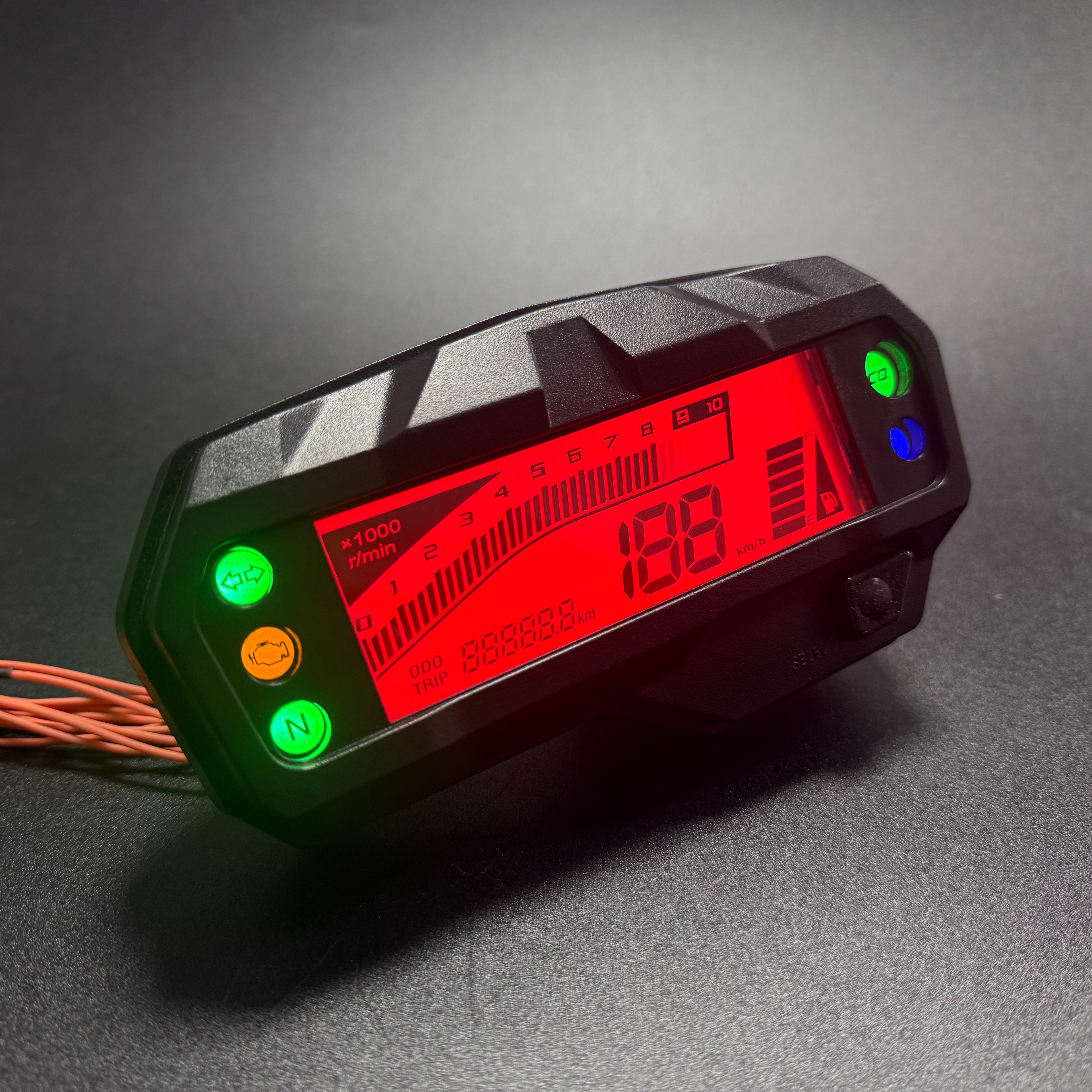 digital tablero para moto velocimetro tacometro for（yamaha Fz Fi V2、Fz s V2、Fzs 150、yamaha FZ FI 150 2.0）