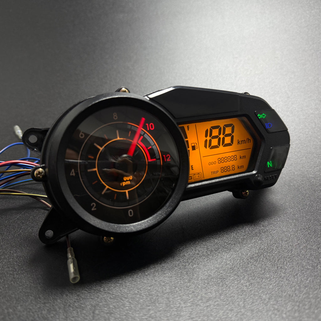 digital tablero para moto velocimetro tacometro for（Bajaj pulsar 135 LS Kawasaki Rouser 135LS Kawasaki Rouser NS125Fi）
