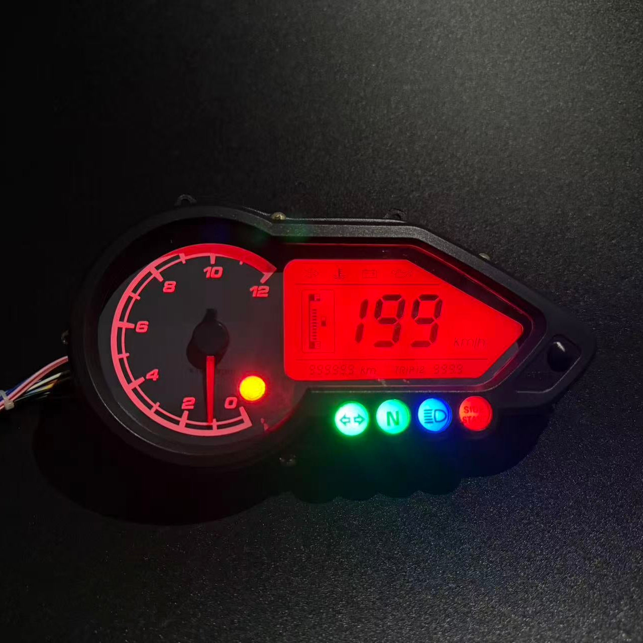 digital tablero para moto velocimetro tacometro for（BAJAJ Pulsar  125 150 180 200 220NS）