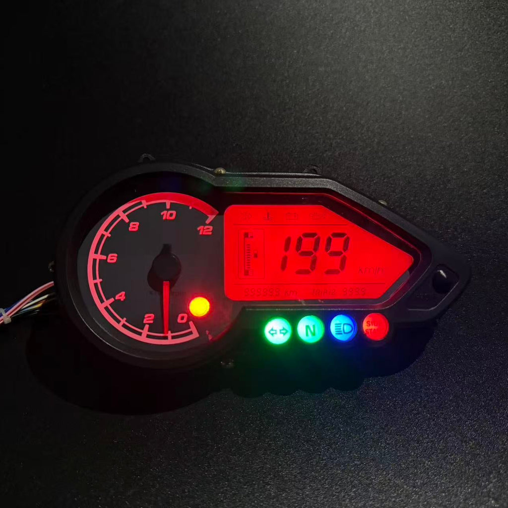 digital tablero para moto velocimetro tacometro for（BAJAJ Pulsar  125 150 180 200 220NS）