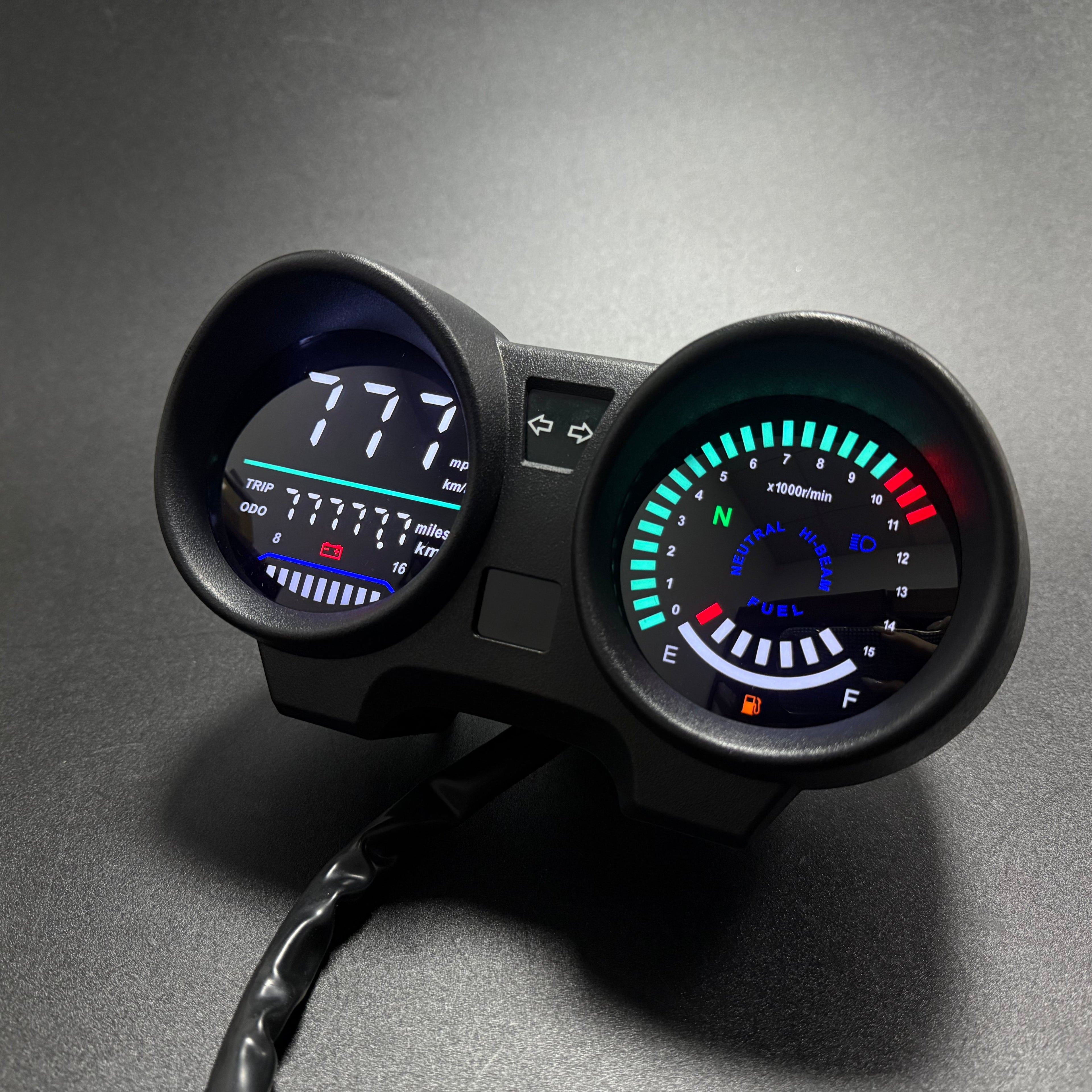 digital tablero para moto velocimetro tacometro for（Honda CG 150 Titan CG 150 Fan ESI）