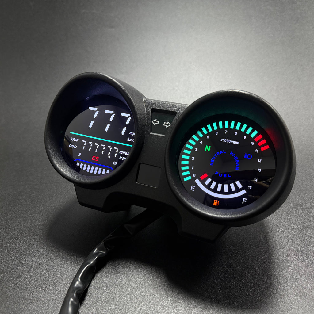 digital tablero para moto velocimetro tacometro for（Honda CG 150 Titan CG 150 Fan ESI）