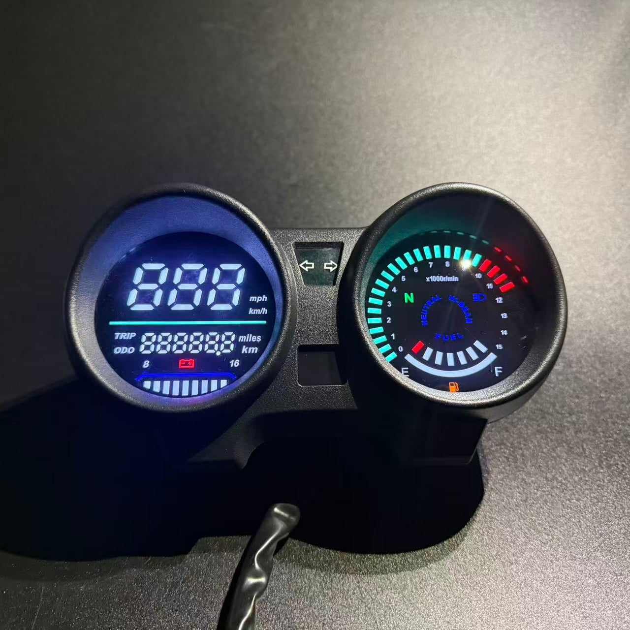 digital tablero para moto velocimetro tacometro for（Honda CG 150 Titan CG 150 Fan ESI）