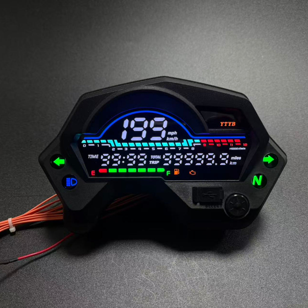 digital tablero para moto velocimetro tacometro for（Yamaha FZ16、FZV1，、Romet rxc 125、yamaha fazer 150）