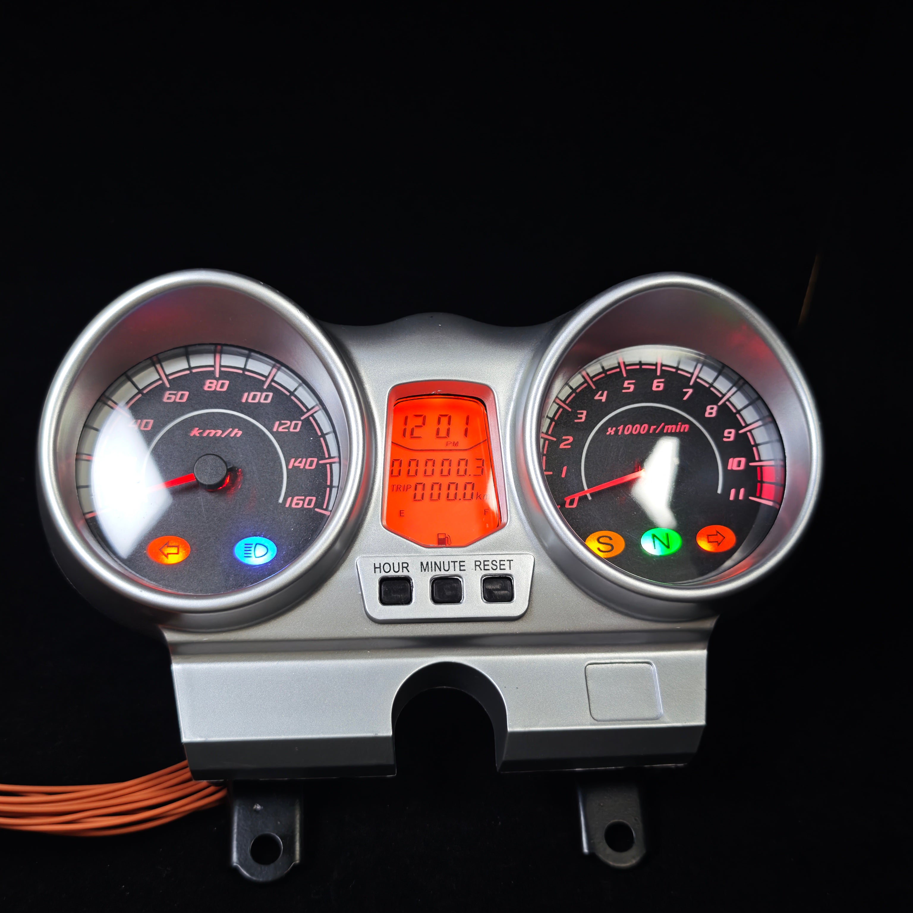digital tablero para moto velocimetro tacometro for（Honda CBX 250 Twister、CBF250（2004-2012））