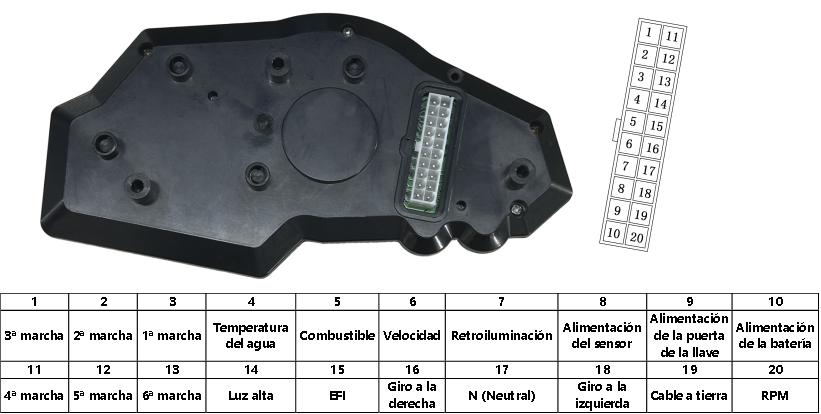 digital tablero para moto velocimetro tacometro for（kawasaki ninja 250 fi/ z250/ 250fi 2 silinder/ 4tak 2013 2014 2015 /300 /Z300 Dragon 200cc）