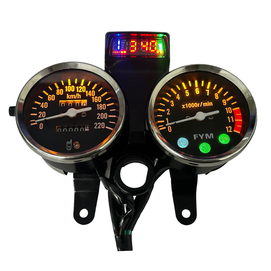 digital tablero para moto velocimetro tacometro for（Suzuki GN 125,Suzuki intruder 125 ED,suzuki gn125 cafe racer、Cruiser 200、CG125）