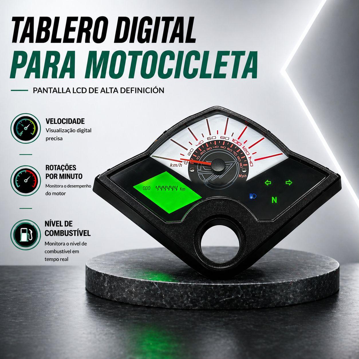 digital tablero para moto velocimetro tacometro for（KEEWAY TX200、Keeway TXM 125 150 200、Keeway TX 125 200）