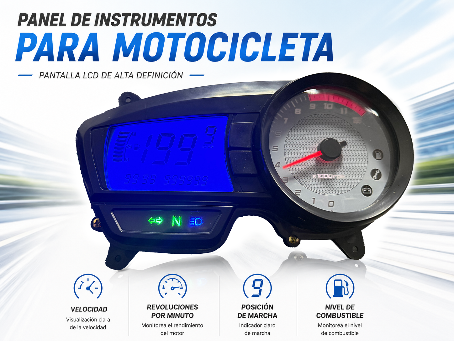 digital tablero para moto velocimetro tacometro for（TVS Apache RTR 160,TVS Apache RTR 180）