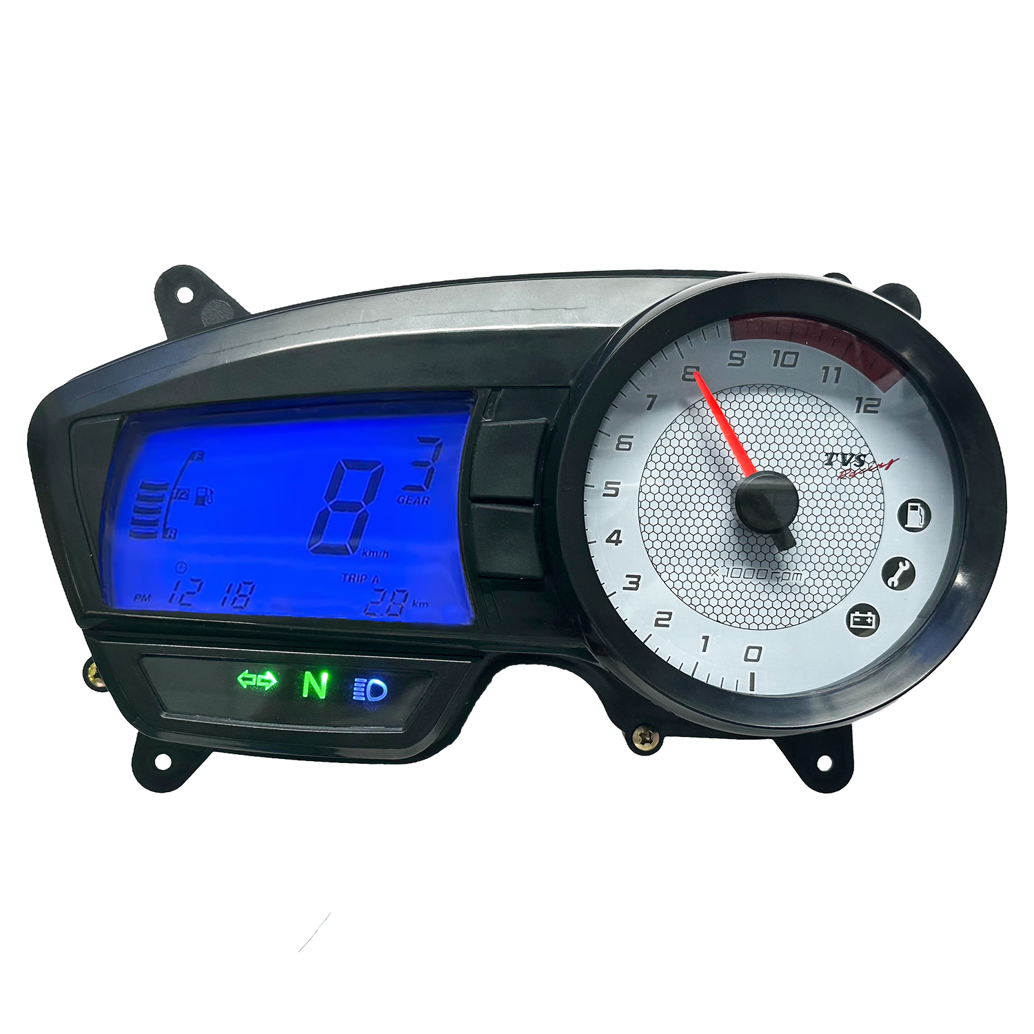 digital tablero para moto velocimetro tacometro for（TVS Apache RTR 160,TVS Apache RTR 180）