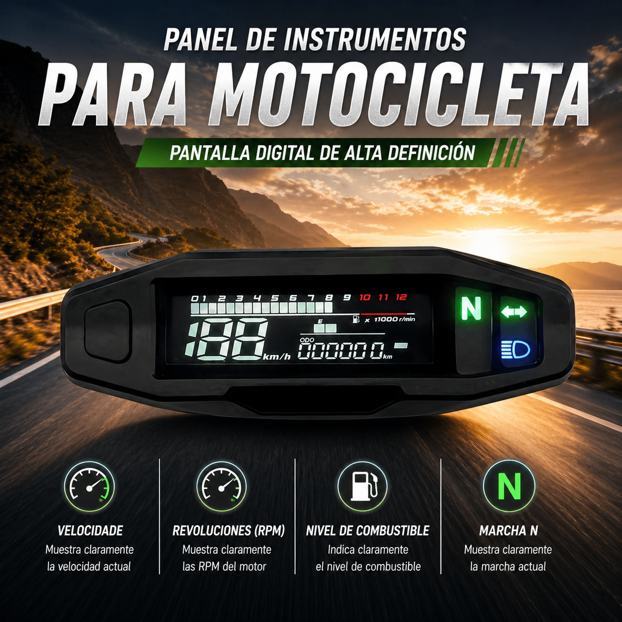 universal digital tablero para moto velocimetro tacometro for（Rusi KRY200、KRY150、Honda CRF 150/crf 250、Suzuki RM Z250、RM Z450 4.Yamaha yz125/yz250、KTM300、KTM300 EXC、KTM300 EXC F、KTM500 EXC、Russian KR200）