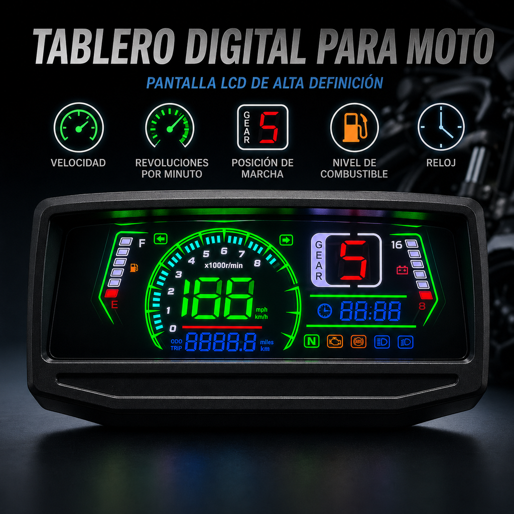 digital tablero para moto velocimetro tacometro for（Wuyang-Honda WY 125, GL PRO125, Keeway Horse 150 150cc、 Honda CGL 125、Wanxin WY 150、Honda GL PRO、Honda GL MAX、ZS150-6、Lifan LF150、HONDA NL125、Velorex VX 125S、WX150-A 150）