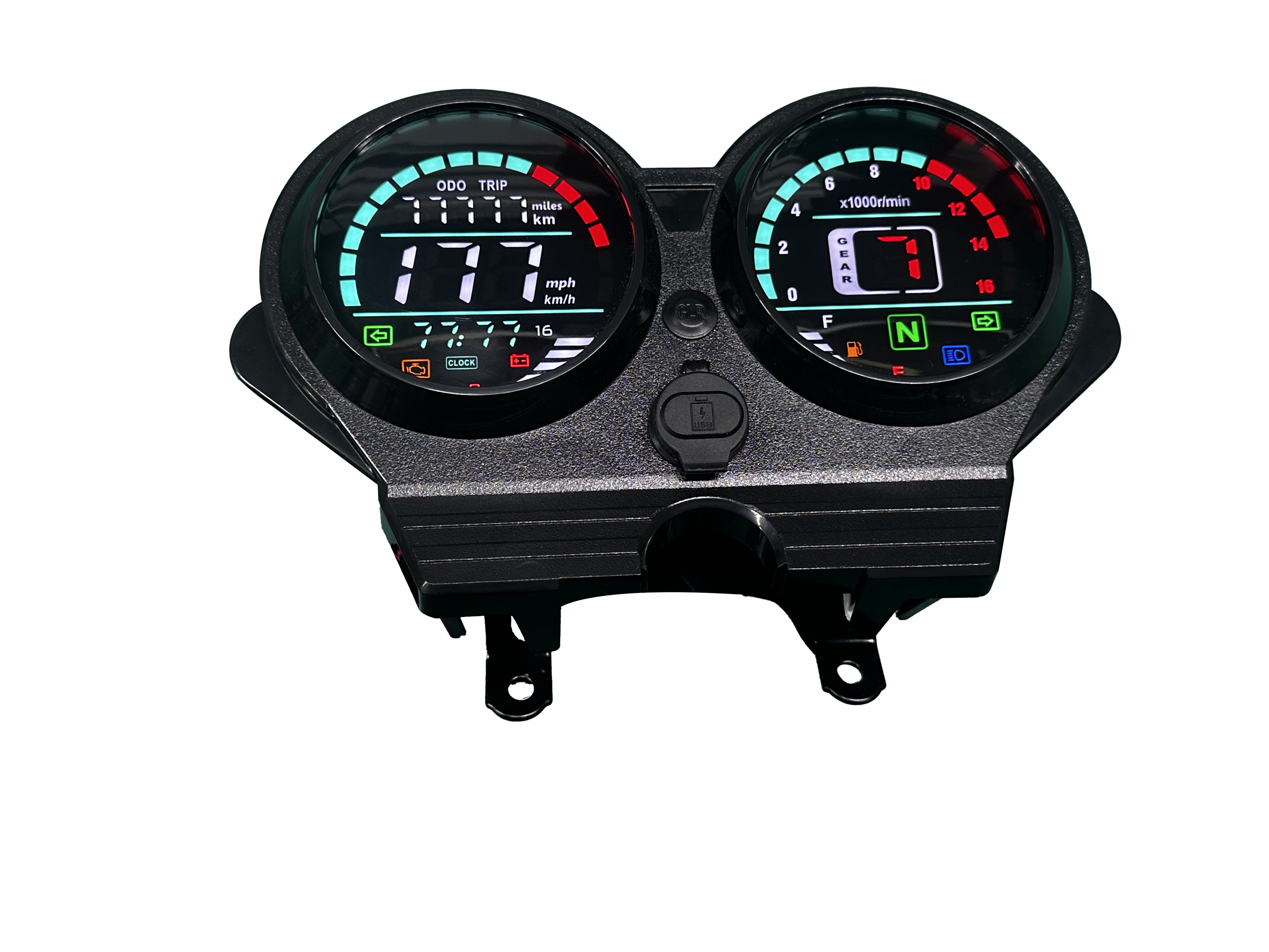 digital tablero para moto velocimetro tacometro for （Honda CG 125 deluxe、Honda CG 125 DLX、Italika Forza 150 FT150 Gts、haojue Xpress 125、MOTOTAXI 150、Land Roys RICO LR 150-28、zongshen zs-150、zongshen Chambera 150、zongshen RX150、haojin 200）
