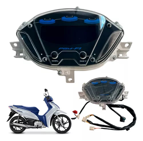 digital tablero para moto velocimetro tacometro for（Honda BIZ 125 EX 2018-2024）