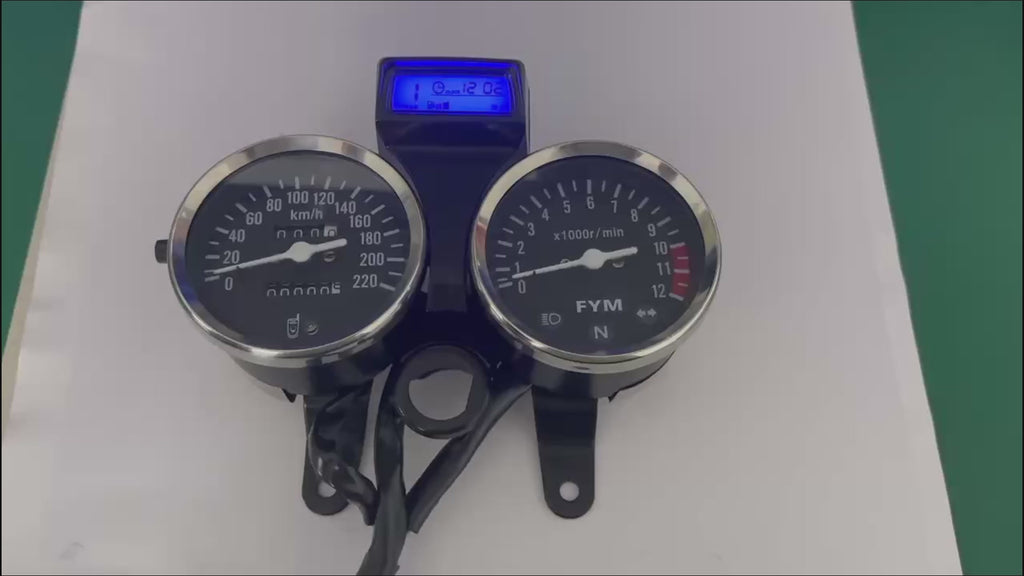 digital tablero para moto velocimetro tacometro for（Suzuki GN 125,Suzuki intruder 125 ED,suzuki gn125 cafe racer、CG125、Cruiser 200、Lifan LF125）