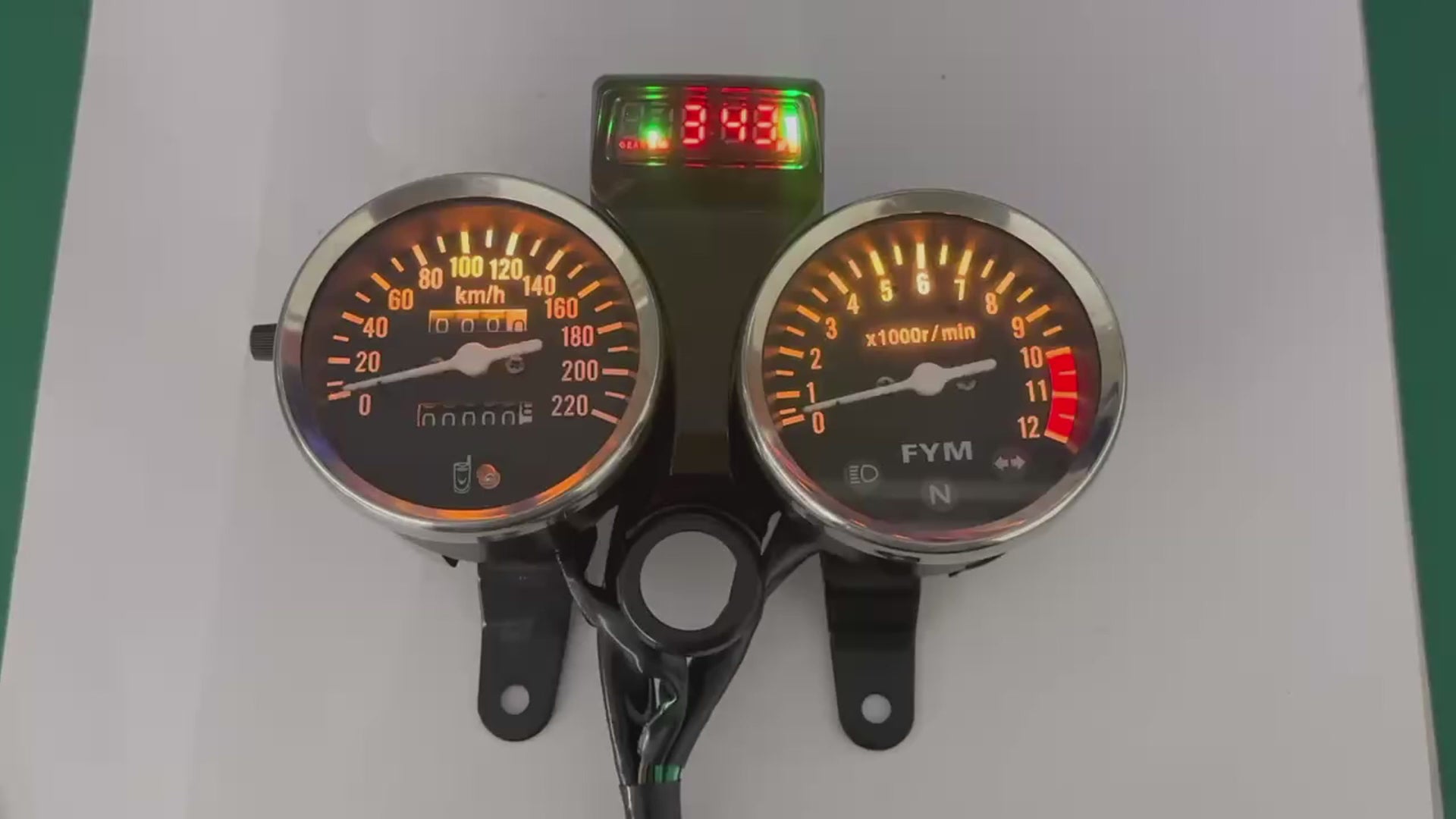 digital tablero para moto velocimetro tacometro for（Suzuki GN 125,Suzuki intruder 125 ED,suzuki gn125 cafe racer、Cruiser 200、CG125）