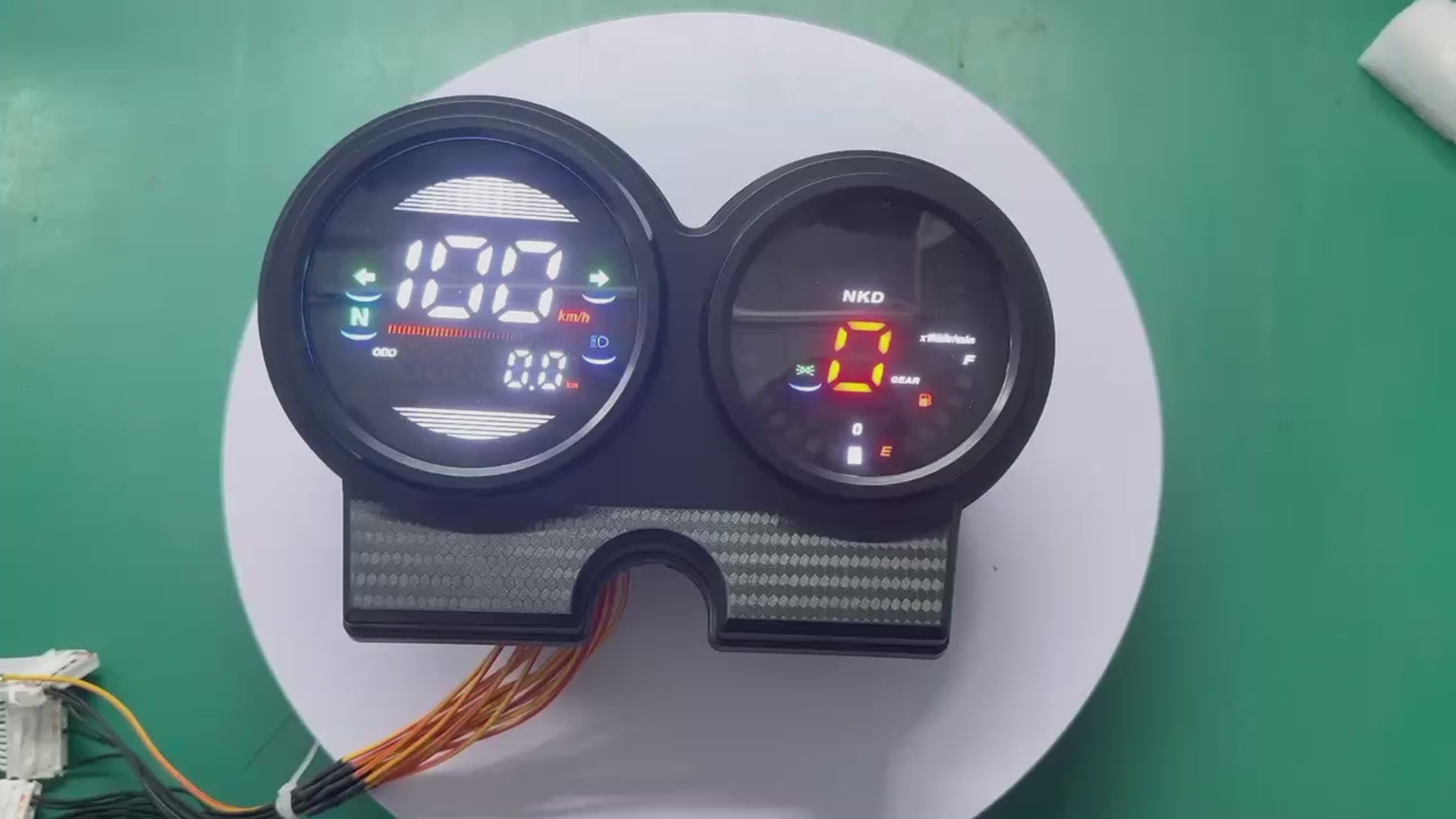 digital tablero para moto velocimetro tacometro for（AKT NKD 125 150 EX75、 Honda TIGER 2000、 Italika Ft150 Gts、 Kasinski seta 125 e 150、 Victory Bomber 125、 Shineray Worker 125）