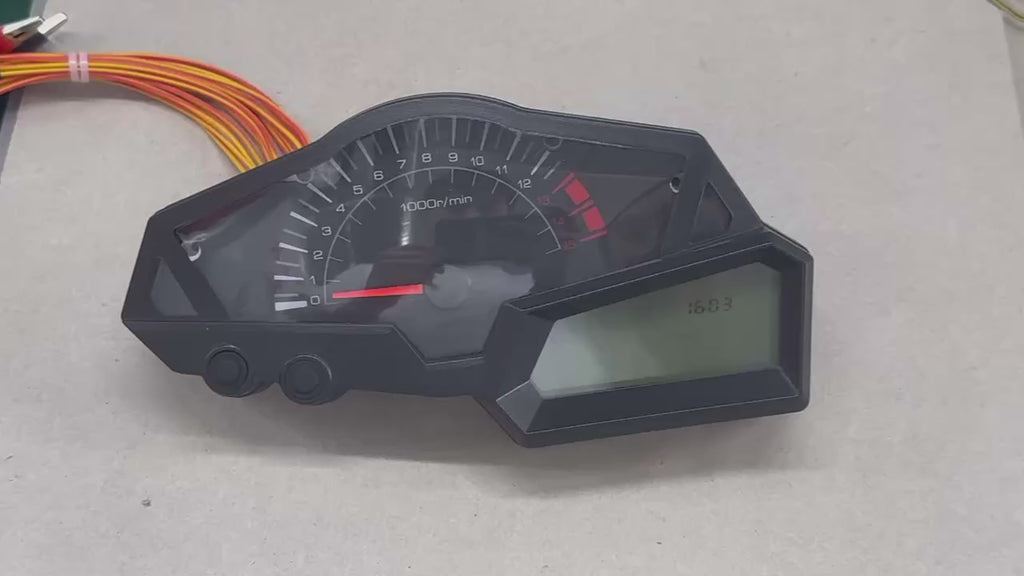 digital tablero para moto velocimetro tacometro for（kawasaki ninja 250 fi/ z250/ 250fi 2 silinder/ 4tak 2013 2014 2015 /300 /Z300 Dragon 200cc）