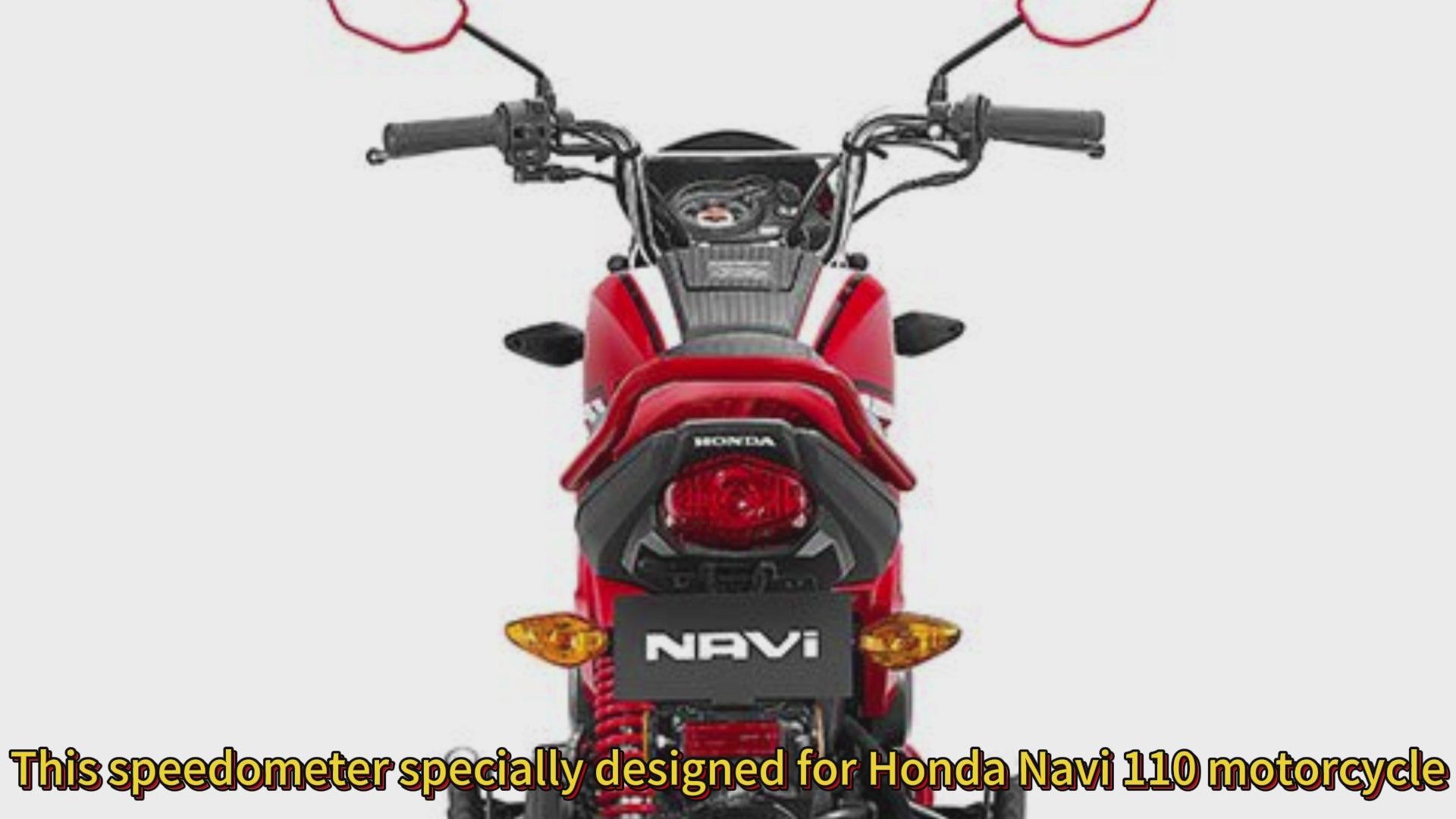 digital tablero para moto velocimetro tacometro for（Honda Navi 110/110cc/B）