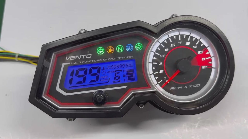 digital tablero para moto velocimetro tacometro for（Vento Lithium 190 cc、 Lithium 150、Hornet GT 200、Mondial 180 Z ONE S 2014-2019、Lexmoto zsx 125cc、Wanxin Rebel 200 2022、Ryuka RK200、FREEDOM F51、Tablero NEXUS 150CG、Akt Ttr 180）